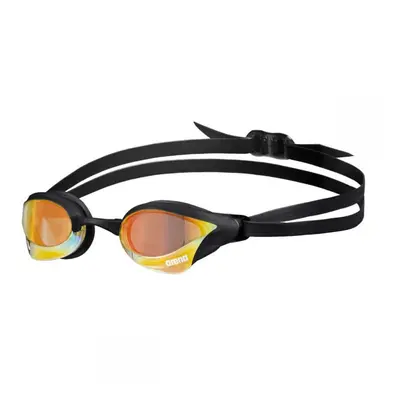 (Yellow/Copper/Black) Arena Cobra Core Swipe Mirror Swimming Goggles