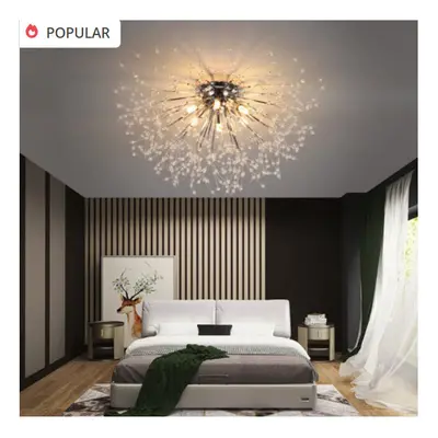 (Chrome) New Sputnik Flush Mount Ceiling Light