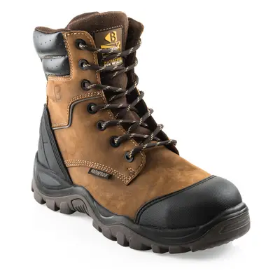 (10) Buckler BSH008WPNM High Leg Waterproof Safety Work Boots Brown (Sizes 6-13)