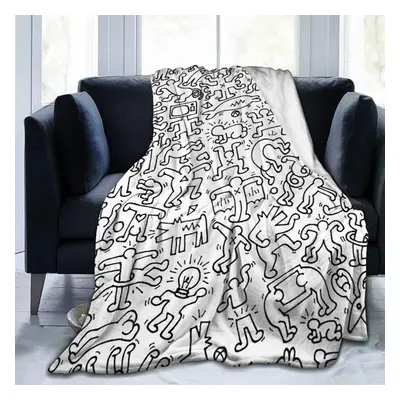 (200CM X 150CM) Soft Throw Blanket Keith Haring Blanket Soft Cozy Lightweight Sofa Throw Blanket