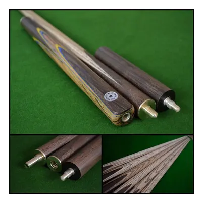 Stunning 3/4 Handmade Inch Snooker Cue Ash Shaft and Rosewood Butt