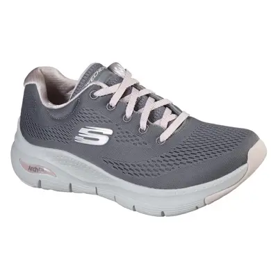 (8 UK, Grey/Pink) Skechers Womens/Ladies Arch Fit Sunny Outlook Trainer