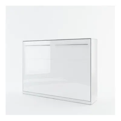 (White Gloss) CP-04 Horizontal Wall Bed Concept Pro 140cm