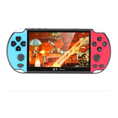 (X7 Plus 5.1'' Red/Blue) Handheld PSP Game Console Player Portable Video Game Consoles Christmas