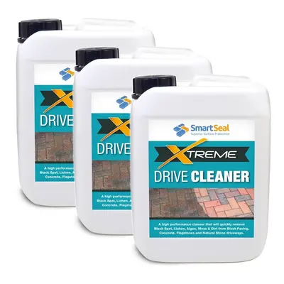 (3 x Litres) Smartseal Drive Clean Xtreme - Powerful, Fast Acting, Effective, Driveway Cleaner f