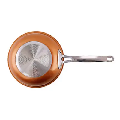 Copper Chef Round Fry Pan Non-stick Frying Pan Copper-colored Aluminum Pan Cookware 24CM DIAMETE