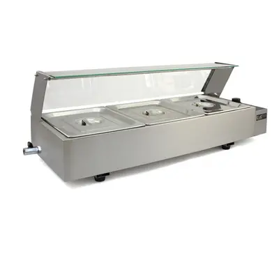 Bain Marie Electric Warmer Pan Pot Commercial Gastronorm Wet Well Food Display