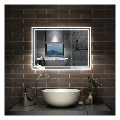 (700x500mm) LED Bathroom Mirror with Bluetooth Dimmable