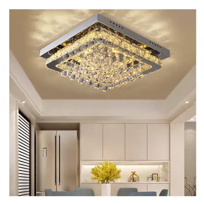 (Dimmable) Modern Fancy LED Crystal Chandelier Ceiling Light Fixture