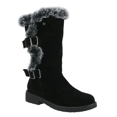 (Black, UK 6) Ladies Hush Puppies Mid-Calf Boots Megan