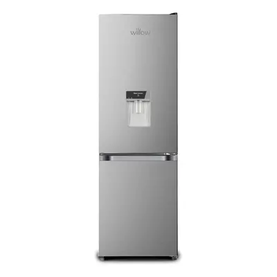 Willow 250L Inox 70/30 Fridge Freezer, Water Dispenser, No Frost