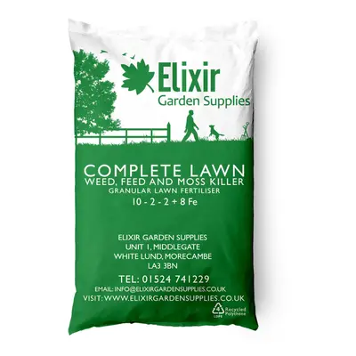 (20kg) COMPLETE LAWN 4-in-1 Weed, Feed & Moss Killer | 10-2-2+8 Fe