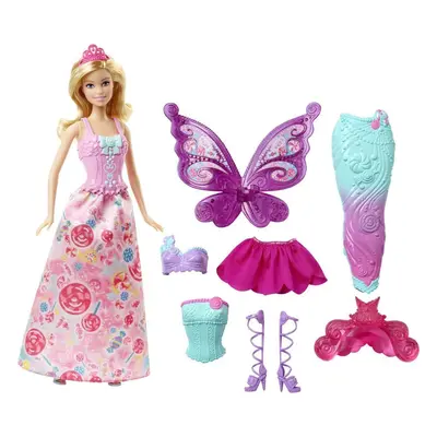 Barbie DHC39 Fairytale Dress Up, a princess, mermaid and fairy