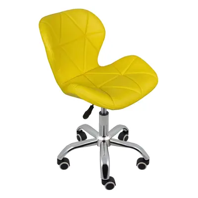 (Yellow) Charles Jacobs Cushioned Swivel Office Chair