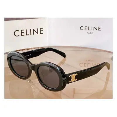 (Black, 52*22*145) High Quality Celinn Selin Internet Celebrity Arc De Triomphe Sunglasses Golde