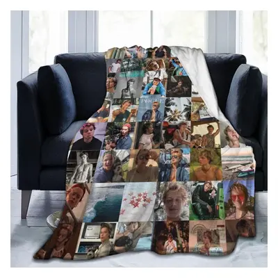 (200CM X 150CM) Collage Blanket Jj Maybank Outer Banks Flannel Blanket Soft and Comfortable Warm