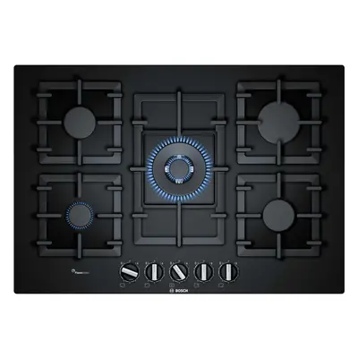 Bosch Serie Built-In Burner Gas Hob - Black | PPQ7A6B90