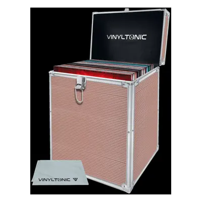 (Rose Gold) Vinyl Tonic 12" Vinyl Record Storage Case With Cloth