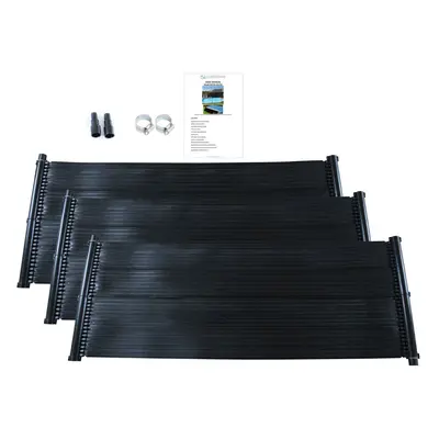 (3 Mats) Swimming/Paddling Pool Solar Hot Water Heater Mat Total PV Panel Kit Free Sun Energy Ki