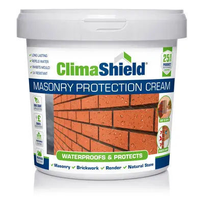 (3 Litres) Masonry Waterproofing Cream For Brick & Stone Walls Protects Up To 25yrs