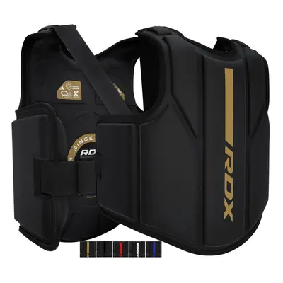 (Golden, S/M) RDX Chest Guard, MMA Kickboxing Muay Thai