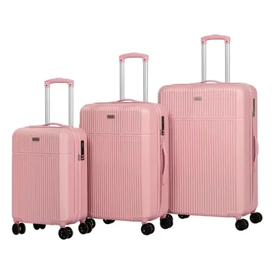 Suitcase Sets Piece ABS Hard Shell Lightweight Durable Trolley Travel Luggage Set with Spinner W