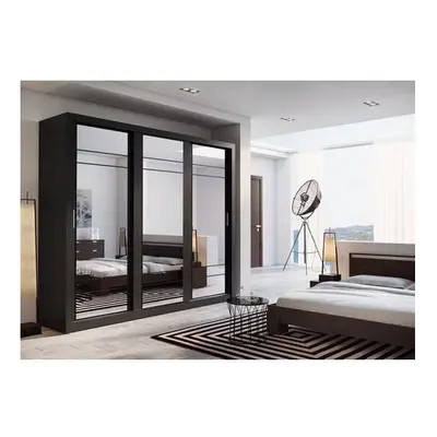 (Black Matt) Arti - Sliding Door Wardrobe 250cm