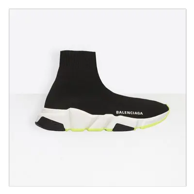 (Black 2, UK5.5=EUR38) Womens mens Designer Knit Speed Sock Runner shoes