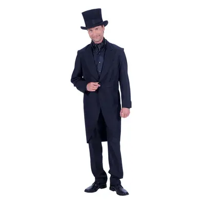 (XL) Deluxe Victorian Black Tailcoat Jacket , Lined