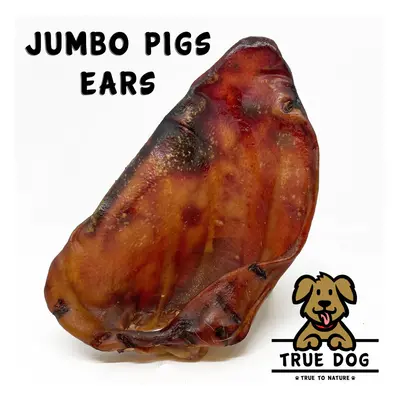 (50pk) Jumbo Pigs Ears - Natural Dog Treat, Chew Treat