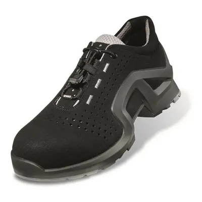 (10.5 UK/45 EU, Black/Grey) UVEX Safety Trainers Lightweight Metal-Free ESD-Rated Airport Safe S