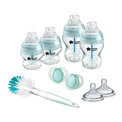 Tommee Tippee Advanced Anti-Colic Newborn Baby Bottle Starter Kit, Slow-Flow Breast-Like Teats a