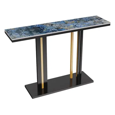 (Blue) Marble Console Table Sintered Modern Hallway Tables