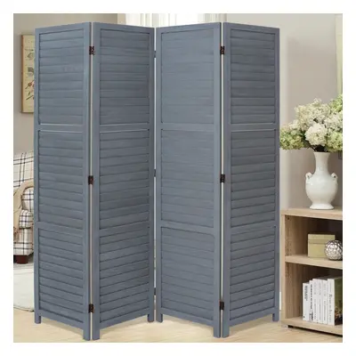 (Grey, Panels) Folding Room Divider Privacy Screen Wall Partition