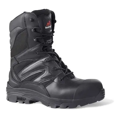 (UK 8) Rock Fall Titanium S3 HRO SRC Composite Toe Cap Waterproof Safety Side Zip Boots