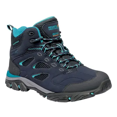 (4 UK, Navy/Azure Blue) Regatta Womens/Ladies Holcombe IEP Mid Hiking Boots