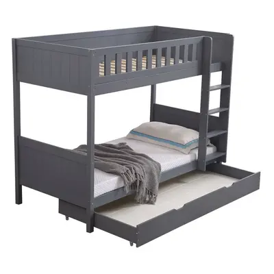 (Grey) Humza Amani Panana Bunk Bed with Storage Drawer