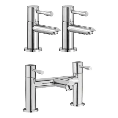 Marc Basin & Bath Filler Mixer Tap Set Chrome