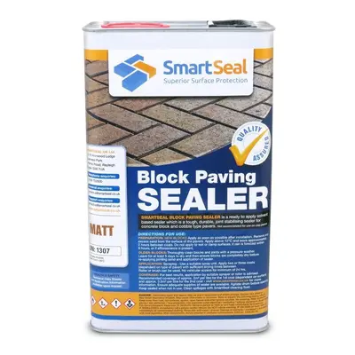 (5 Litres) Block Paving Sealer Matt Finish - Weed Stain and Colour Loss Protector