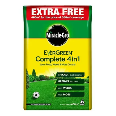 (Miracle Gro Evergreen in Complete 400sqm Lawn Food Weed & Moss Control Feed Pack of 1) EverGree