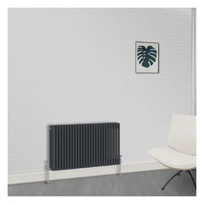 (600 x 1190mm-3 Column) NRG Traditional Anthracite Cast Iron Style Radiator