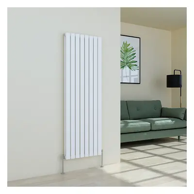 (1600 x 546mm Double, White) Flat Panel Designer Radiator