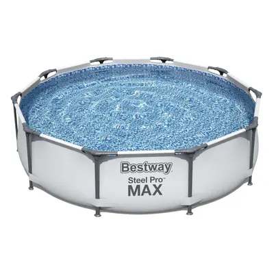 (10'X30") BestWay Steel Pro Frame Swimming Pool Set Round Above Ground With Filter Pump