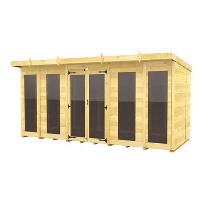 Pent Summer House 14ft x 8ft (Full Height Window) Fast & Free Nationwide Delivery