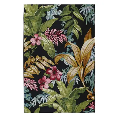 (Tropical Jungle, 160x235 cm) 3D Tropical Floral Outdoor Indoor Flatweave rugs Multi Coloured We