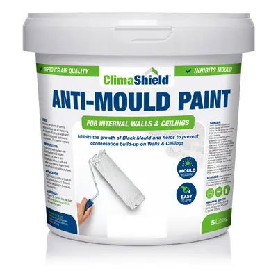 (2.5 Litres, Devon Cream) SmartSeal Anti-Mould Paint - For Bathroom, Kitchen, Bedroom Walls & Ce