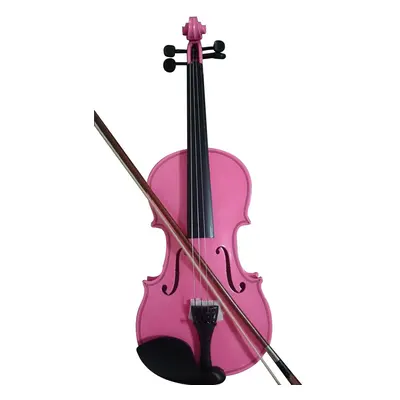 (1/8) Violin full 1/8 maple spruce with bow rosin pink