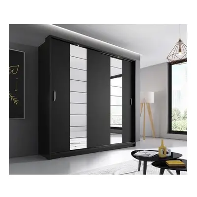 (Black Matt) Arti - Sliding Door Wardrobe 220cm