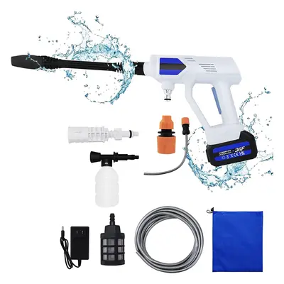 (with Battery Extension Rod, Adjustable Nozzle, 300ml Foam Pot, 16.4ft Hose with Filter and Stor