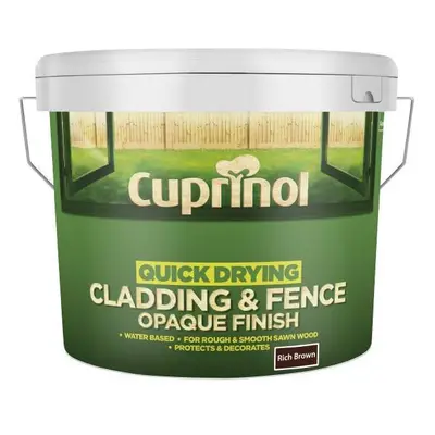 (Rich Brown) Cuprinol Quick Drying Cladding & Fence Opaque 10L